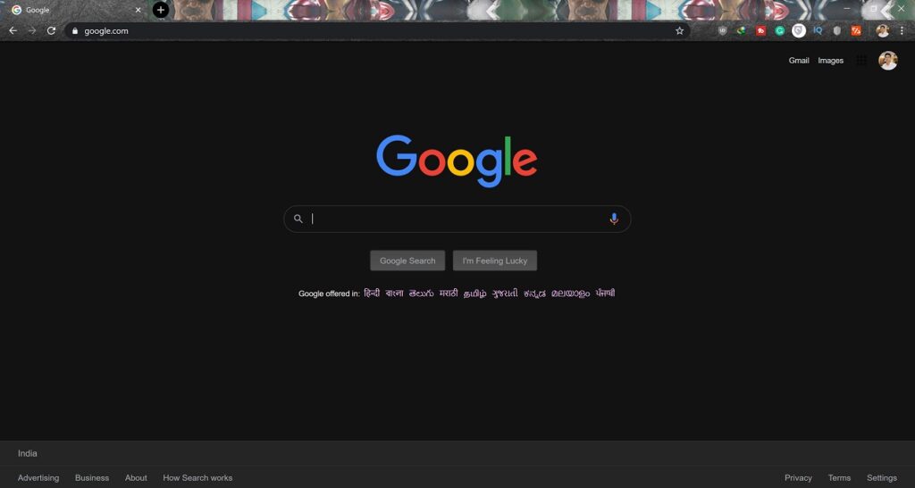 google chrome dark mode for all websites