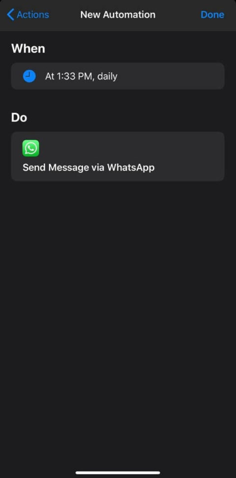 how to send schedule message in whatsapp iphone