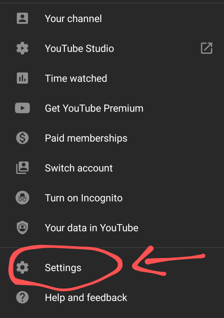 YouTube Settings